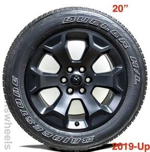 4 NEW 2025 Dodge Ram 1500 Black Clad 20" OEM Wheels Rims OWL Tires - Picture 1 of 4