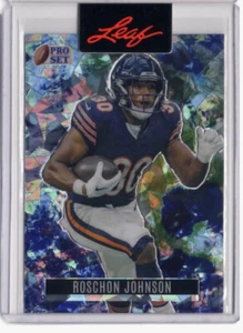 2023 Leaf Pro Set Crystal Pre-Production Proof ROSCHON JOHNSON Bears 1/1 - Picture 1 of 2