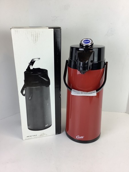 Wilbur Curtis Thermal Dispenser Air Pot 2.2L Black Body S.S. Liner Lever Pump Photo Related