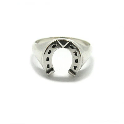 Stylish Sterling Silver Ring Stamped Solid 925 Horseshoe Handmade - Image 1 of 4