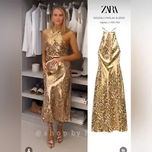 Vestido ZARA Foil Animal Print 1165/164 - Imagen 1 de 6