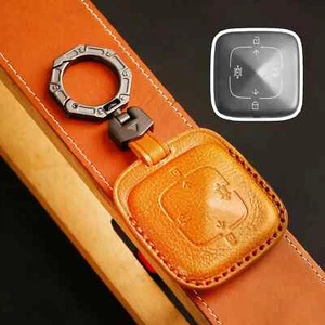 Luxury Leather Car Key Case Cover Fob Shell for Zeekr 001 Car Accessories - Foto 1 di 6