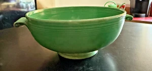 Old Fiesta Original Green Casserole-8"-Footed with Handles-Excellent - Picture 1 of 4