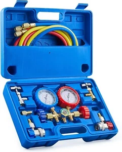 Orion Motor Tech AC Gauges, AC Manifold Gauge Set for R134a R12 R502 - Picture 1 of 7