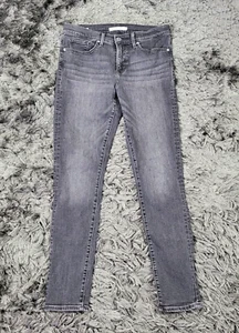 Levi's Premium 311 Shaping Skinny Jeans Womens 30 Black Charcoal Denim 5-Pockets - Picture 1 of 19