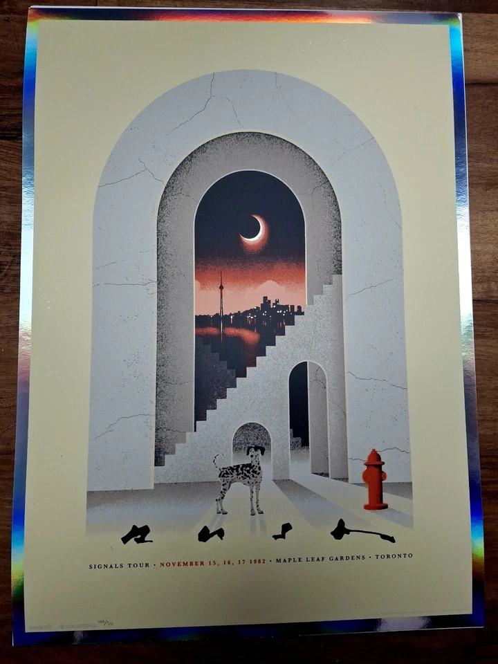 RUSH тур плакат сигналы юбилей фольга - Изображение 1 из 1