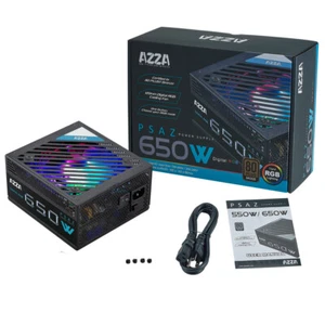 AZZA RGB PC Netzteil 650 WATT 80 Plus Bronze 80+ ATX Gaming Power Supply ARGB - Bild 1 von 2