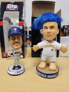Mike Piazza FOCO and Francisco Alvarez SGA New York Mets Bobbleheads - Picture 1 of 16