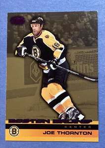 JOE THORNTON 2002-03 PACIFIC HEADS UP PÚRPURA PARALELO #11 SOLO 30 HECHO 13/30 - Imagen 1 de 6