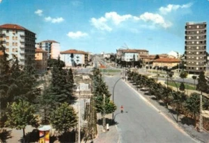 Cartolina Alessandria Piazza Mentana Corso IV Novembre timbro targhetta Pt 1962 - Foto 1 di 2