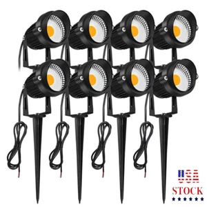 7W 12V LED Landscape Lights Garden Yard Outdoor Walkway Hardscape Spotlight 8Pcs - Picture 1 of 18