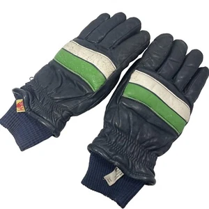 Kombi Gloves Men's Cracked Leather Size Medium M Ski Winter Warm Vintage - Picture 1 of 18