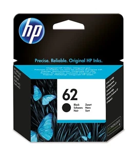 HP Original 62 inks - Black  Ink Cartridges for Envy 5540 Printer - Picture 1 of 1