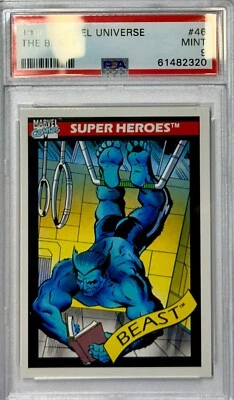 1990 Impel (Skybox) Marvel Universe PSA 9 MINT #46 Beast Rookie RC - Image 1 of 4