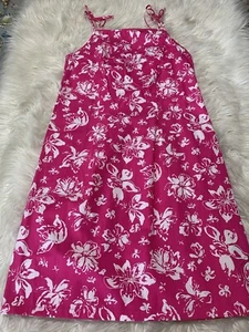 VTG Expressions 90s y2k Spaghetti Strap Pink floral Babydoll Dress Size 8 - Picture 1 of 5