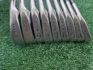 Vtg Ram TX2000 Iron Set 3-SW Golf Clubs Steel Stiff Flex Right Handed RH - Picture 1 of 16