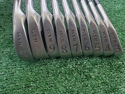 Vtg Ram TX2000 Iron Set 3-SW Golf Clubs Steel Stiff Flex Right Handed RH - Image 1 of 4