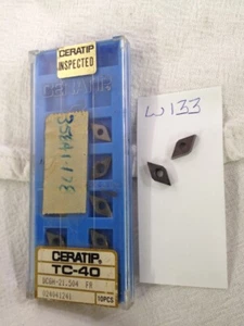 10 NEW KYOCERA DCGH 21.504 FR CERMET INSERTS. GRADE TC40 FACTORY PACKED {W133} - Picture 1 of 1