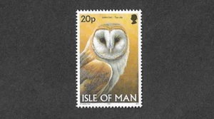 Barn Owl-Birds of prey single mnh-1997 isle of man - Picture 1 of 1