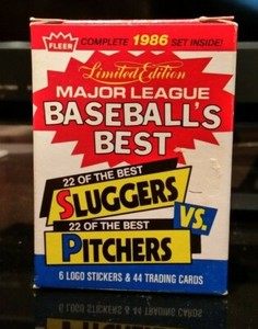 1986 Fleer Baseball's Best SLUGGERS vs PITCHERS Mattingly Gwynn Ryan Boggs Rose