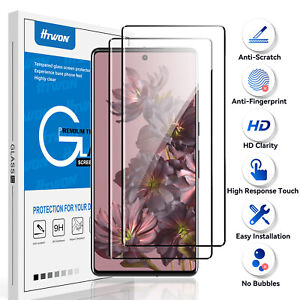 For Google Pixel 7 Pro Full Coverage Tempered Glass Screen Protector 9H