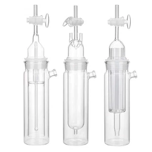 Glassware Set for Gas Analyzing 1904 Auger Chemistry Lab Bubbling Bottles au - Foto 1 di 9