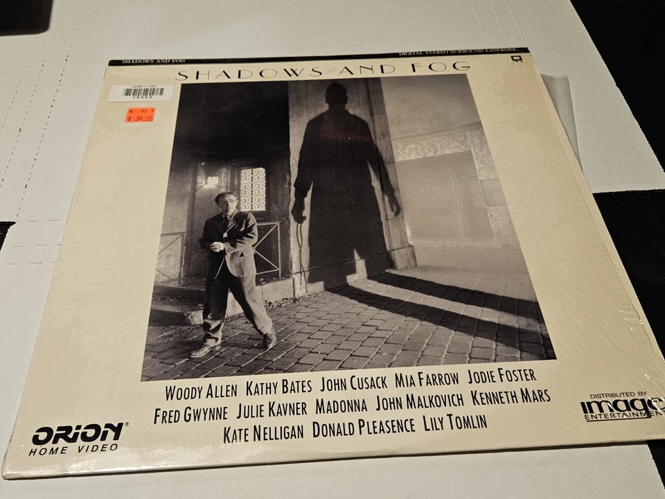 Shadows And Fog Laserdisc LD Woody Allen Kathy Bates Madonna 1992 - Image 1 of 2