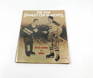 1973-74 Los Angeles Kings vs Chicago Black Hawks NHL Hockey Playoff Program - Picture 1 of 2