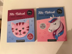 Filz-Nähset Katzenanhänger und Einhornanhänger - Neu - Bild 1 von 2