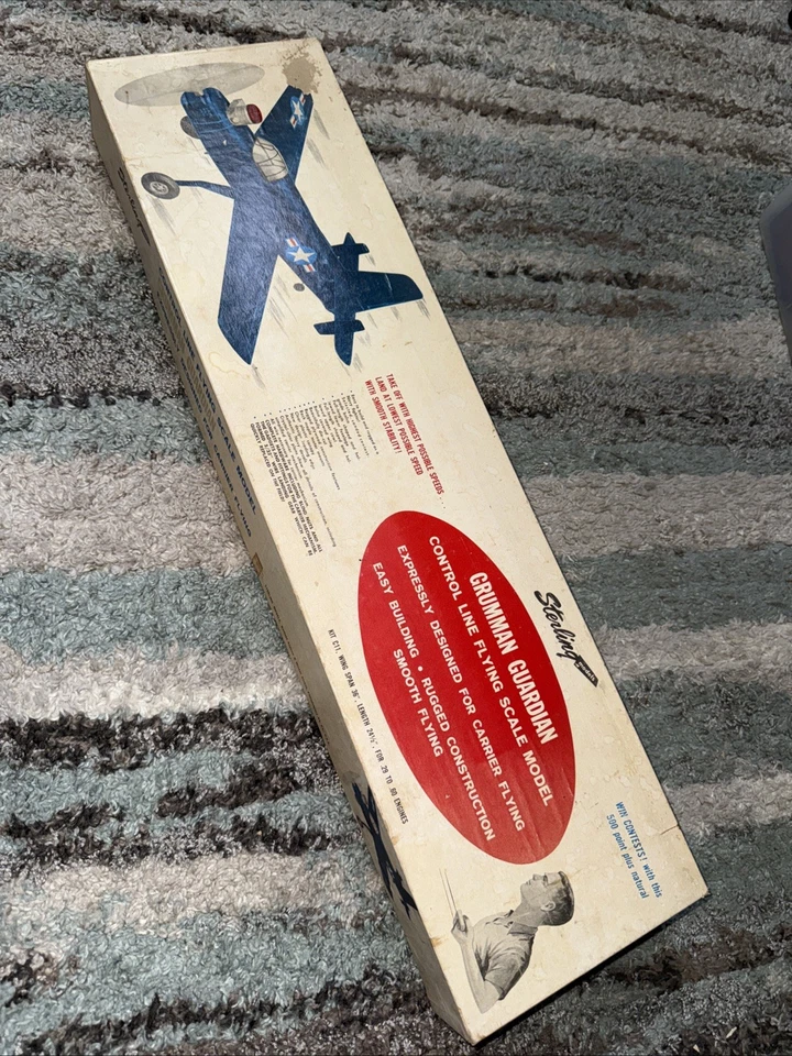 Sterling 1962 Grumman Guardian Control Line C-11 Wood Model Kit New - Image 1 of 4