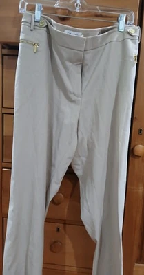  Calvin Klein 经典正装裤子米色 20 W 码全新带标签  — 第 1/4 张图片