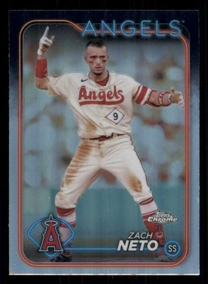 2024 Topps Chrome Refractors #123 Zach Neto - Image 1 of 2