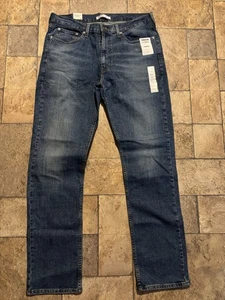 Levi Strauss Signature Jeans Men's 36x34 Blue Straight Leg Mid Rise Denim NWT - Picture 1 of 7