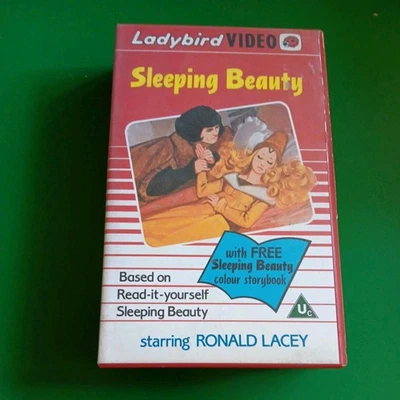 Ladybird Video Sleeping Beauty VHS With Story Book Video Ronald Lacey TESTED - Imagen 1 de 4