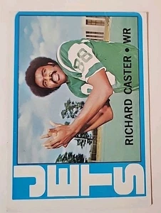 1972 Topps Football Card 68 Richard Caster New York Jets - Picture 1 of 2