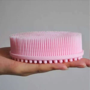 1/2pcs Bath Brush Exfoliator Silicone Body Scrubber Loofah Silicone Body Brush - Picture 1 of 12
