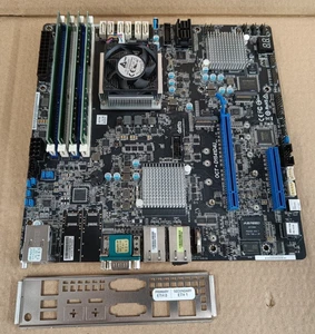 Datto ASRock OCT-D1541D4U Xeon D1541 Motherboard with IO Shield & 32GB Ram- PW - Afbeelding 1 van 1