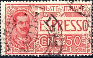 ITALIA - Regno - 1920 - Espressi - Effigie di Vittorio Emanuele III. 50 c. - Picture 1 of 1