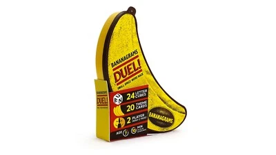 Bananagrams DUEL Cube Game Small Space Word Race Dice 2 Player Fast Educational - Image 1 of 4