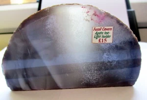 Totally Unique Natural Agate geode - stunning blue/grey - Foto 1 di 3
