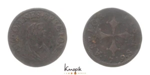 Italia-Pisa, Cosimo III. de Medici, Mezzo giulio o grosso 1719, CNI 20/1, 1,33 g - Imagen 1 de 1