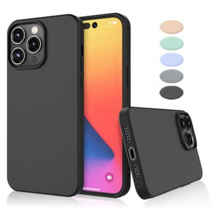 For iPhone 16 Pro Max/16 Pro/16 Plus Shockproof Case Slim Silicone Phone Cover - Picture 1 of 36