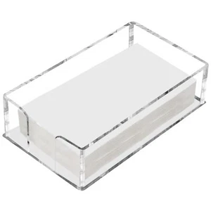 Acrylic Guest Towel Holder Tray Bathroom Napkin Holder for Home Hotel Office - Picture 1 of 7