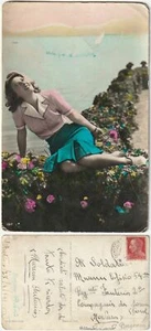 DAMEN - MEER - VERSAND AUS S. ANTIOCO - REISE 1941 -42898- - Bild 1 von 1