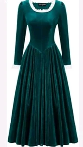 Scarlet Darkness size small velvet woman's dress victorian - Picture 1 of 10
