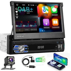 Mit DAB+ 7" Android 13 Autoradio MP5 GPS Navi Carplay BT WIFI USB FM AUX-in 1Din - Bild 1 von 20