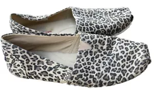 Skechers Bobs Memory Foam Leopard Print Slip-on Shoes Women’s Size 11 - Picture 1 of 6