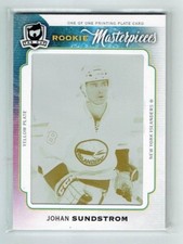 14-15 UD Upper Deck The Cup  Johan Sundstrom  1/1  Printing Plate  Rookie  