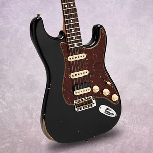 Fender Custom Shop Limited Edition 67 HSS Stratocaster Relic 3A Aged Black - Picture 1 of 12