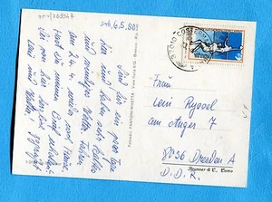 PALLAVOLO £.120 (Sass. 1428 )  ISOLATO su cartolina per la GERMANIA  (269047) - Bild 1 von 1